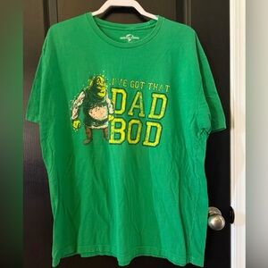 2XL Universal Studios Shrek “Dad Bod” shirt